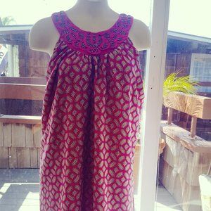 Jeweled Cold Shoulder Dress - Made in USA